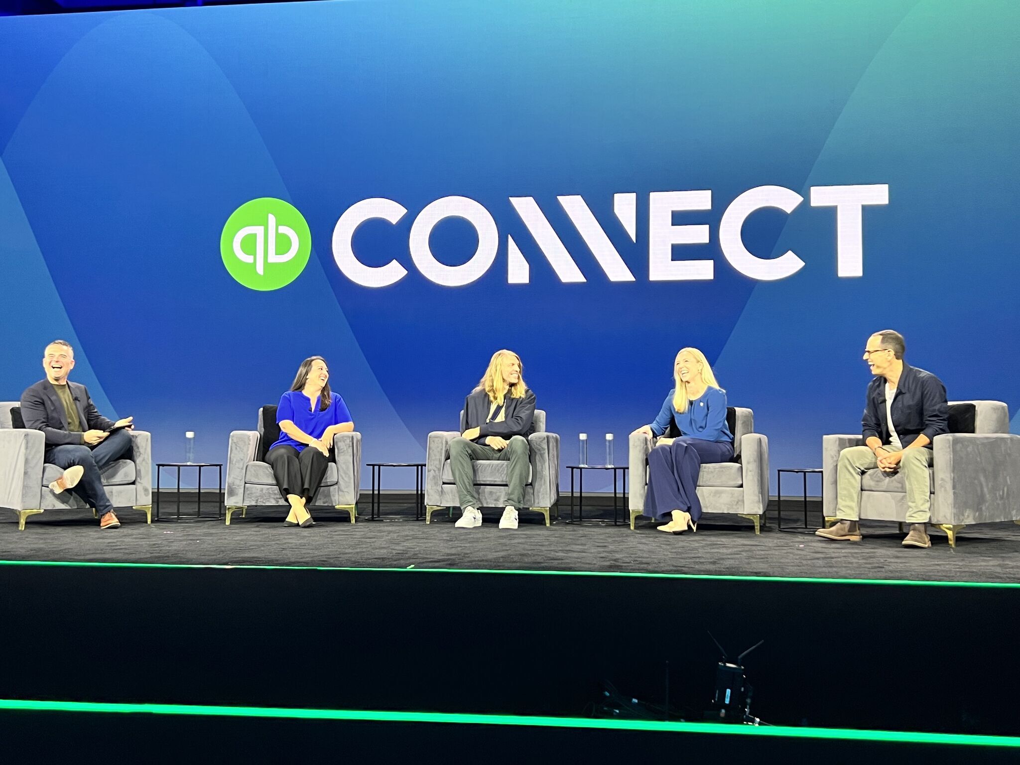 Shane Mason on the main stage at QB Connect