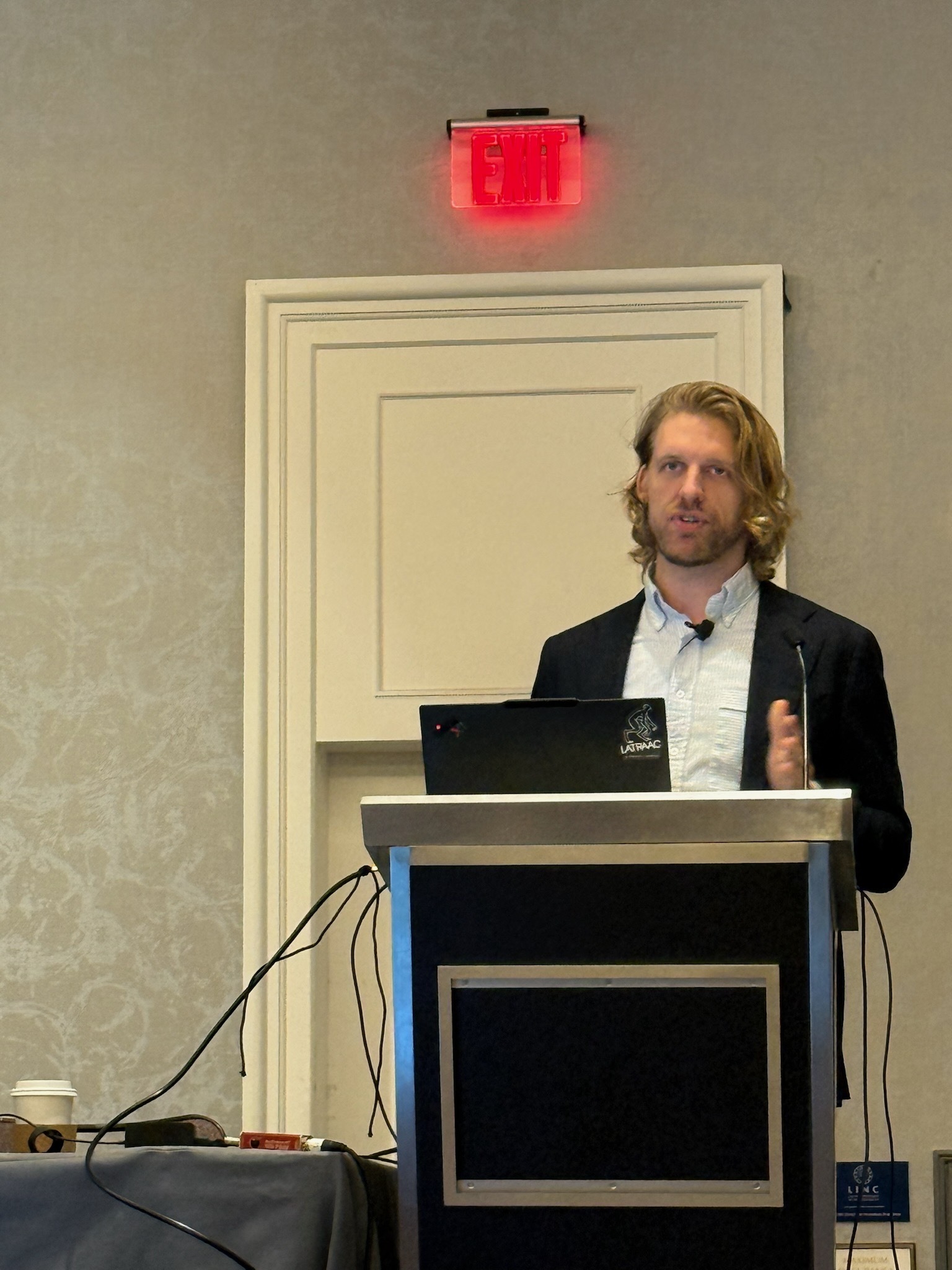 Shane Mason presenting at a conference